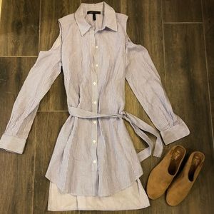 Bcbg cold shoulder dress
